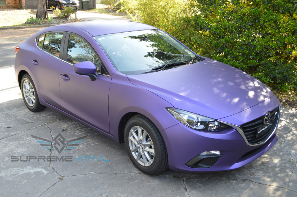 Purple Mazda 3 Canberra